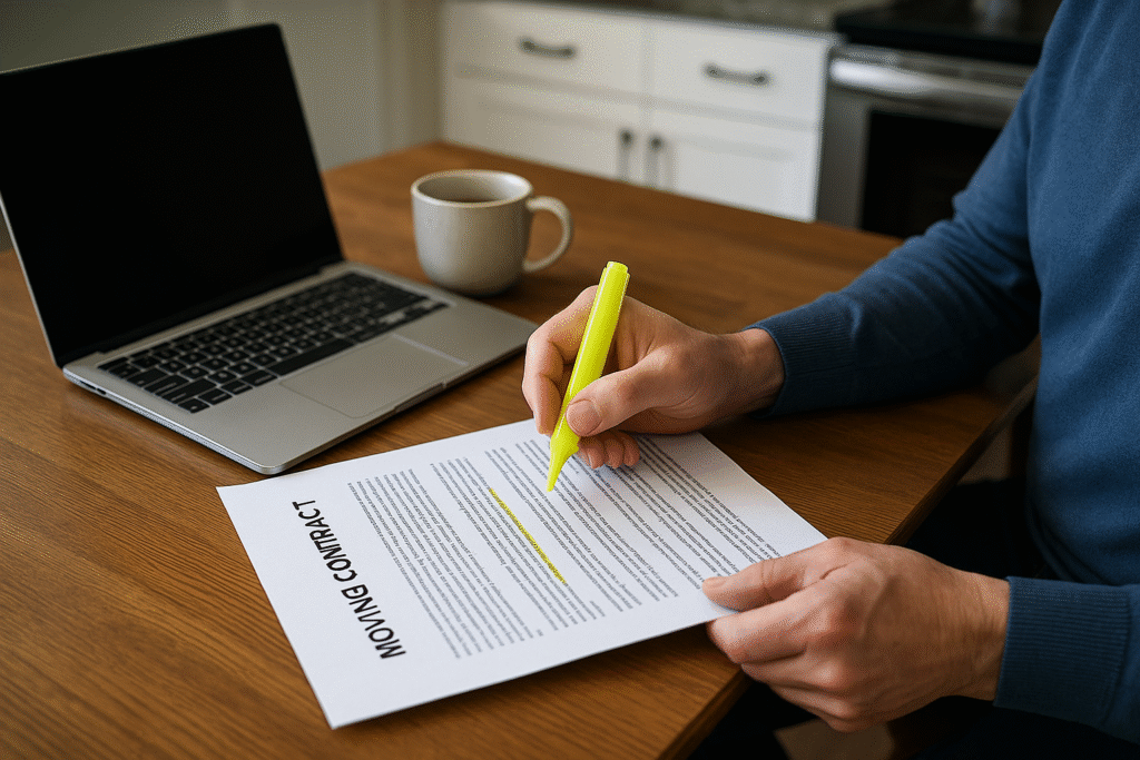 Review Your Moving Contract