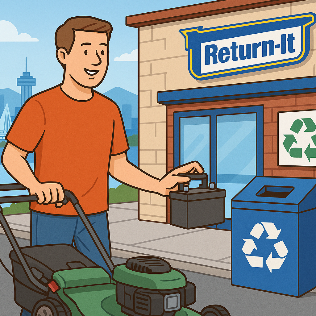 🌲The Ultimate BC Homeowner's Guide to Eco-Friendly Lawn Mowers: Manual vs Powered Options That Actually Work 3 Battery Recycling in BC