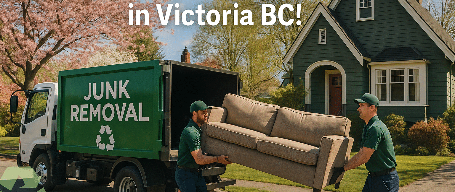 Victoria BC Junk removal professionals loading furniture