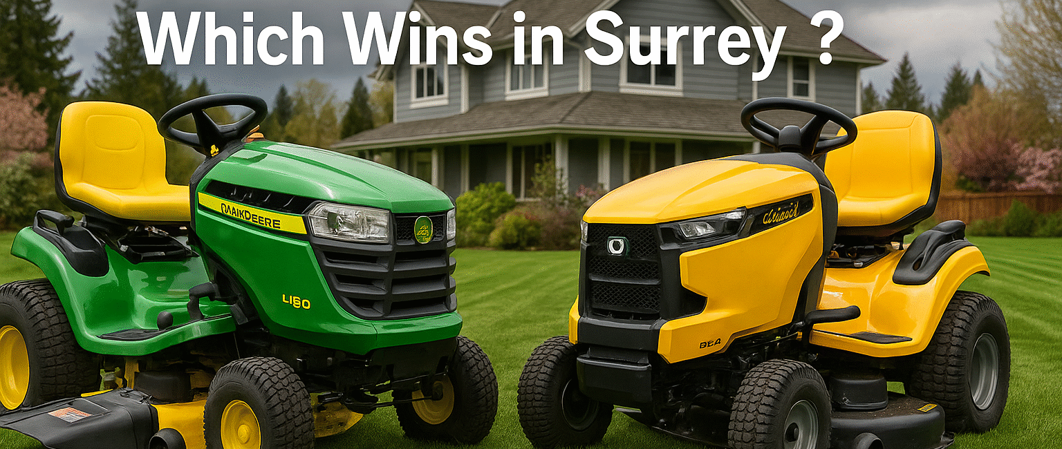 John Deere vs Cub Cadet Riding Mower BC