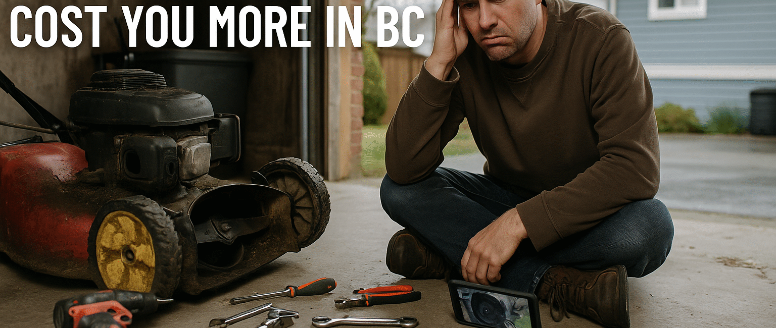 Hidden Lawn Mower Repair Costs BC