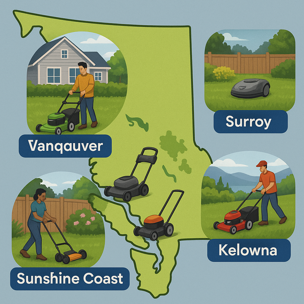 π‘ Your First Lawn Mower in BC: The Complete New Homeowner's Guide 2 Choosing by Region