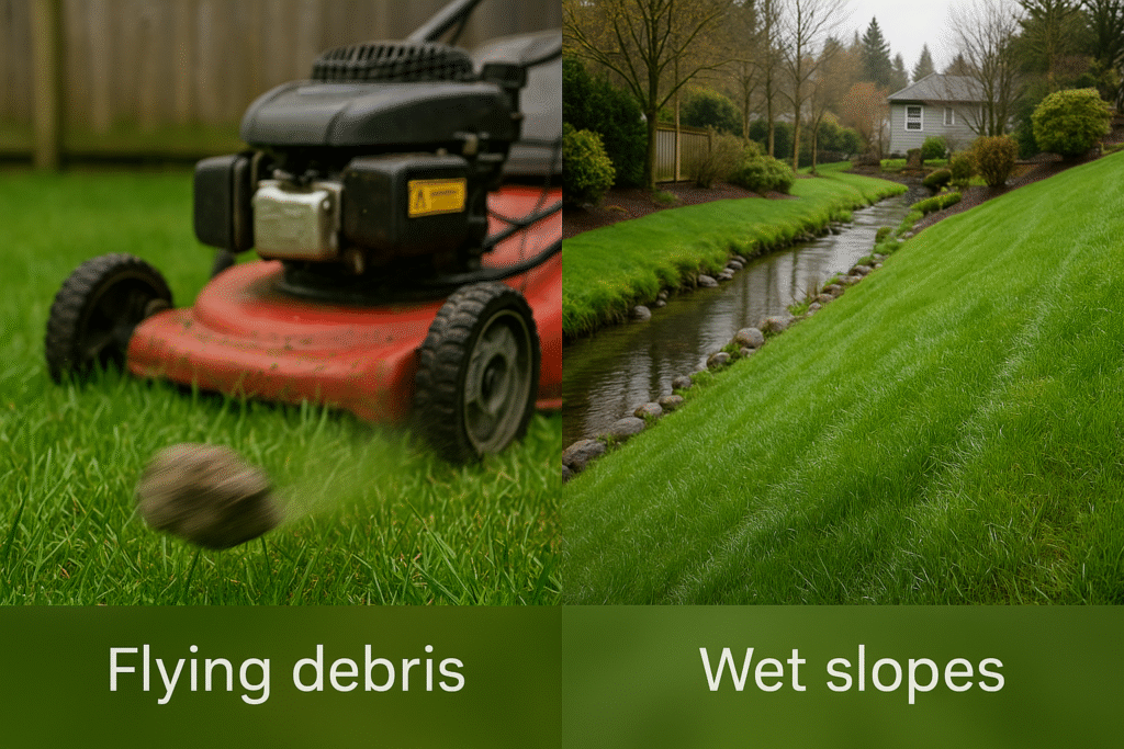 π¨ Lawn Mower Safety in Surrey BC: DIY Hazards vs Professional Liability β What Every Homeowner Needs to Know 1 Common Lawn Mower Hazards in Surrey
