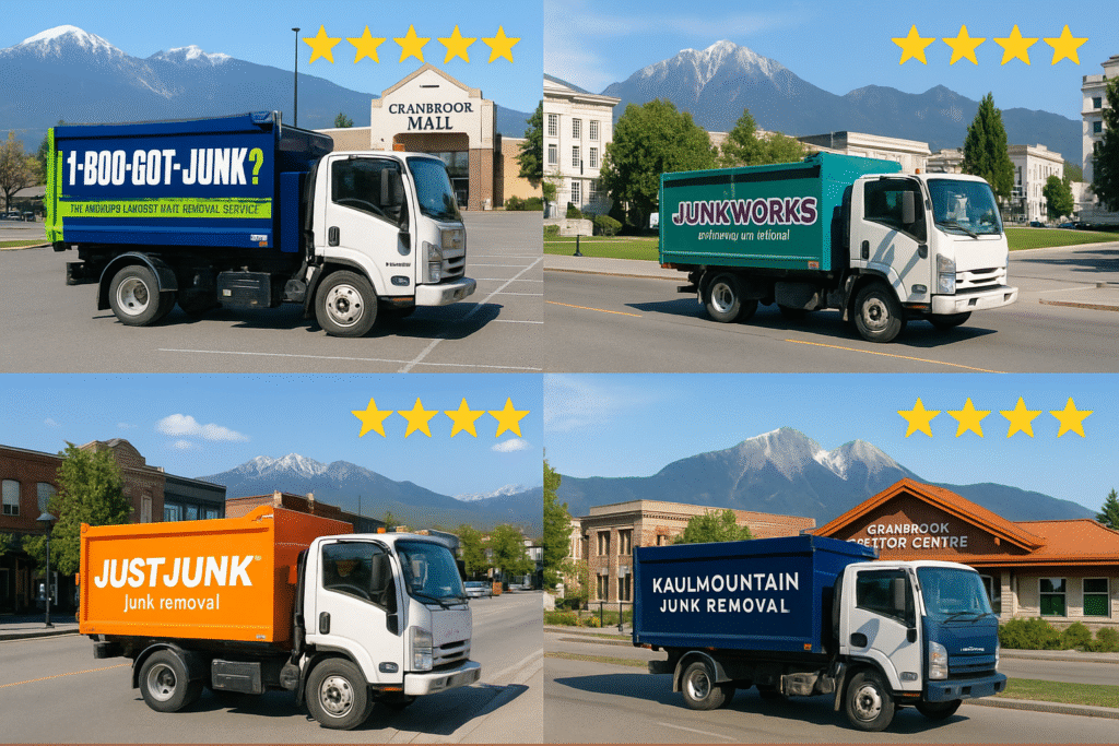 The Complete Guide to Junk Removal & Recycling in Cranbrook, BC: Everything You Need to Know in 2025 ποΈ 2 Fleet of trucks from Cranbrooks best rated junk removal companies in local settings