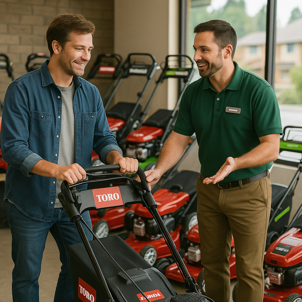 π± Online vs In-Store Lawn Mower Shopping in BC: Your Complete Buying Guide 2 In Store Shopping Benefits