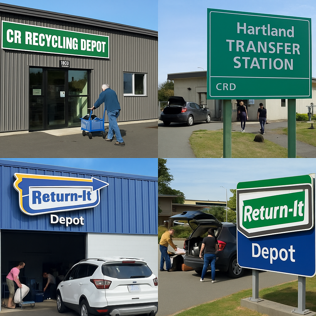 ποΈ Complete Guide to Junk Removal & Recycling in Campbell River, BC (2025) 3 Main recycling centers in Campbell River with residents dropping off various items
