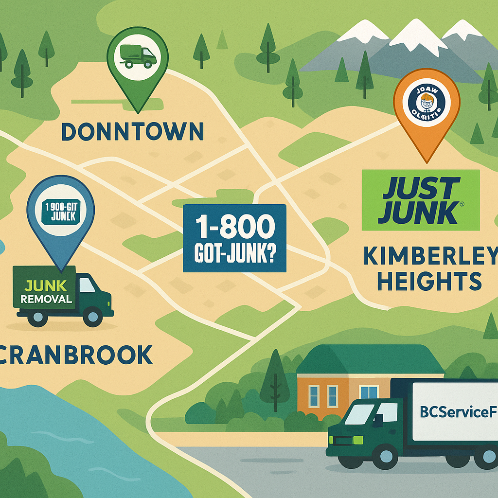 The Complete Guide to Junk Removal & Recycling in Cranbrook, BC: Everything You Need to Know in 2025 ποΈ 3 Map showing junk removal coverage in different Cranbrook neighborhoods