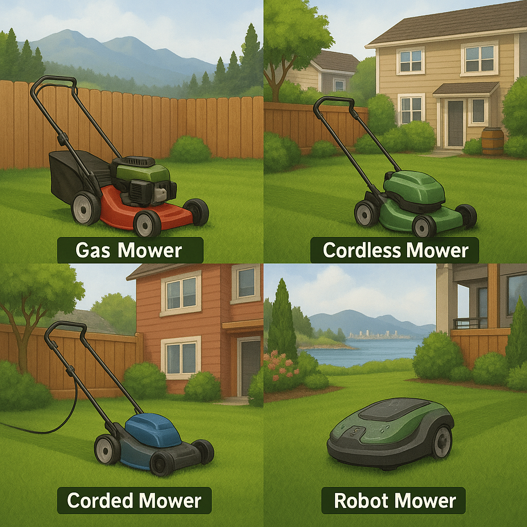 π‘ Your First Lawn Mower in BC: The Complete New Homeowner's Guide 1 Mower Types for BC Homeowners