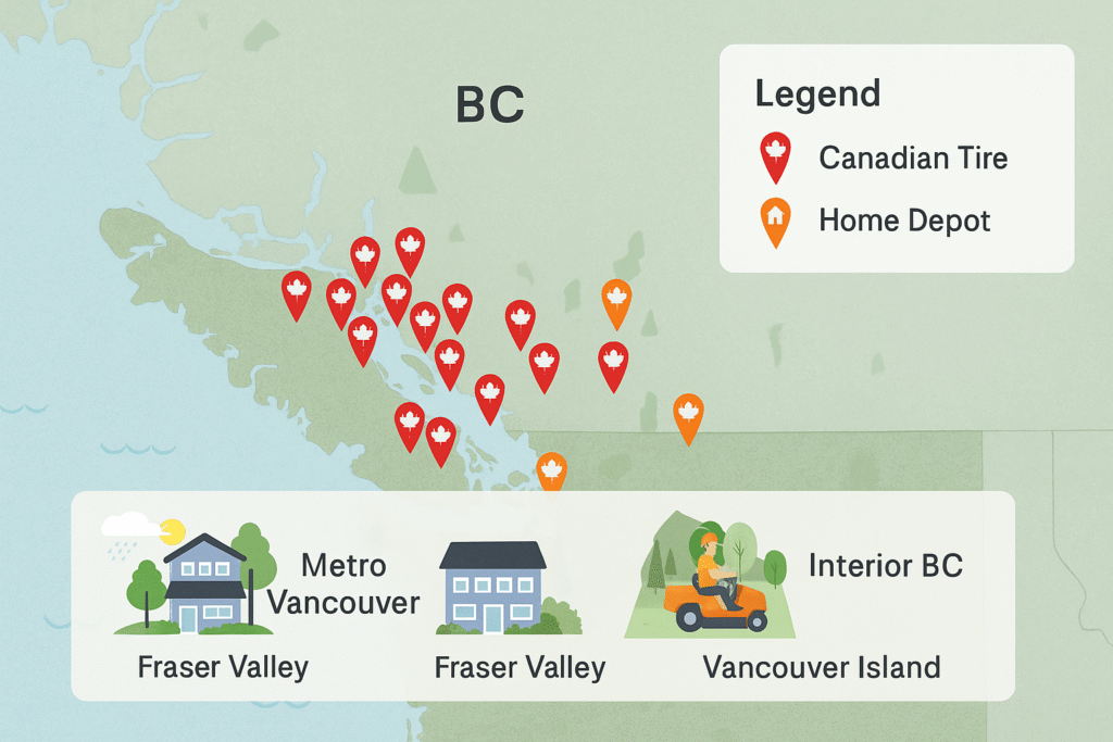 Store Coverage Across BC