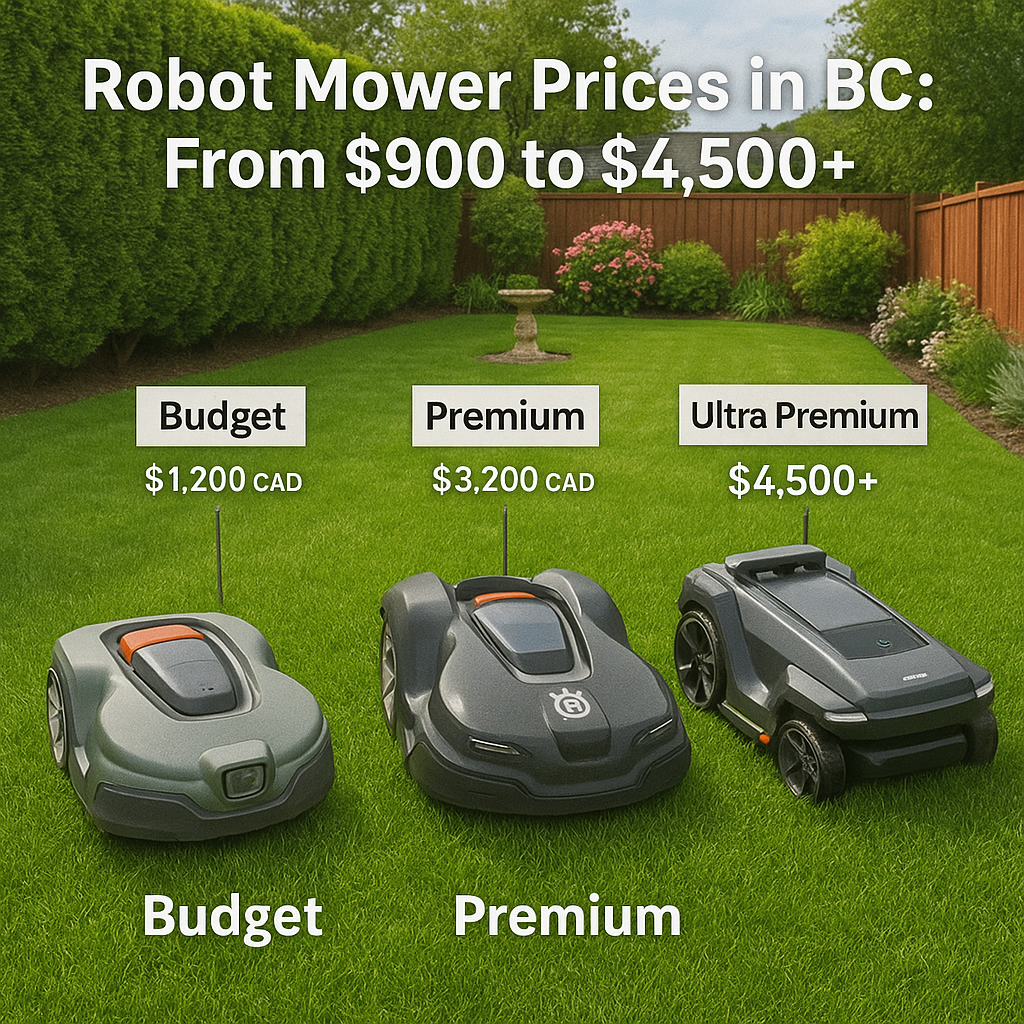 🤖 Robot Lawn Mowers in BC: Are They Ready for Prime Time? 4 Upfront Costs in Canadian Dollars