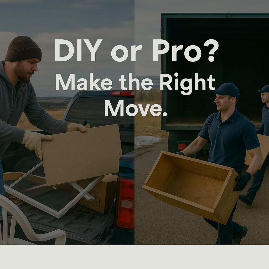 ποΈ The Complete Guide to Junk Removal & Recycling in Dawson Creek, BC: Everything You Need to Know in 2025 3 Visual comparison of DIY and professional junk removal in Dawson Creek.