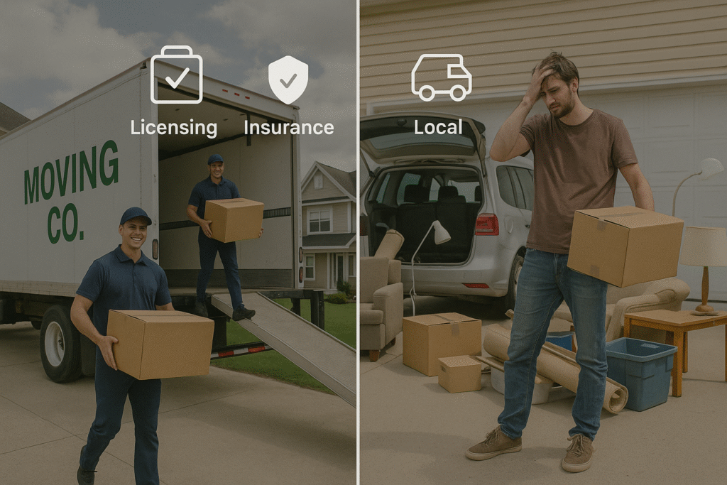 π Your Complete Guide to Moving Services in Burnaby, BC: Top-Rated Companies, Costs & Expert Tips (2025) 1 Visual comparison of professional vs. unreliable moving company scenarios in Burnaby.
