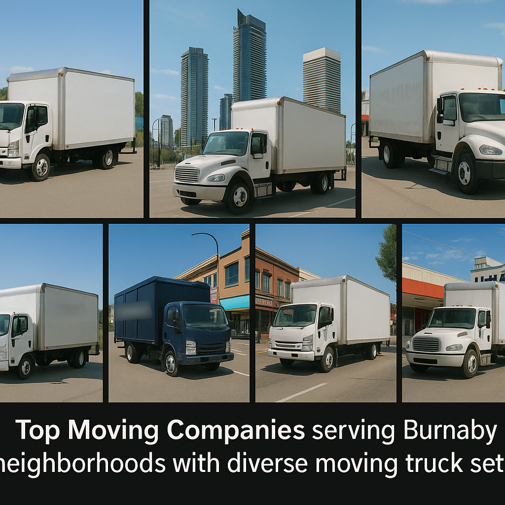 π Your Complete Guide to Moving Services in Burnaby, BC: Top-Rated Companies, Costs & Expert Tips (2025) 2 Top moving companies serving Burnaby neighborhoods with diverse moving truck setups.