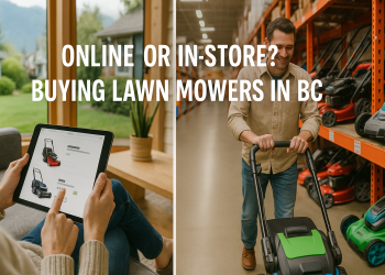 Online vs Local Lawn Mower Shopping BC