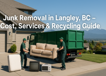 Professional junk removal crew